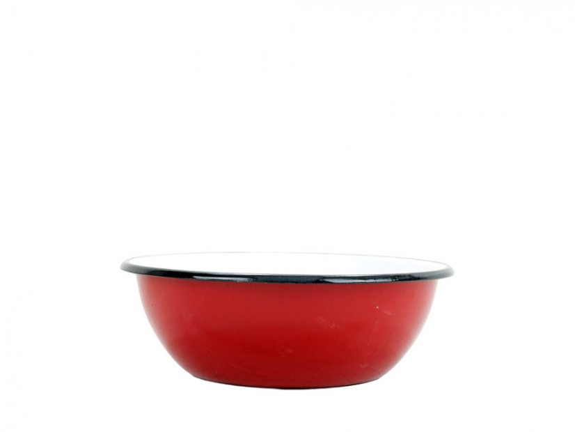 Smaltovaná miska ø 19 cm - 1.5 l červená