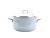 Smaltovaný hrniec so sklenenou pokrievkou ø 24 cm – 5,5 l – PREMIUM sivý | BELIS