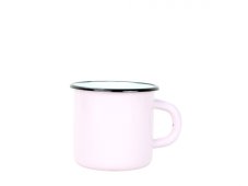 Smaltovaný hrnek ø 8 cm - 0.35 l světle růžový