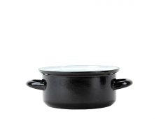 Smaltovaný rendlík ø 16 cm - 1.4 l - STANDARD černý | SFINX - 2. jakost