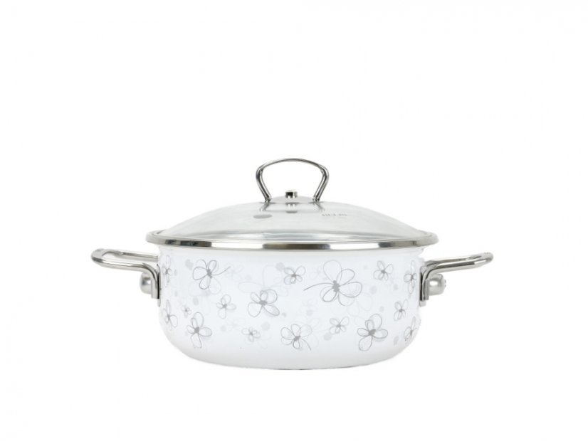 Smaltovaná sada nádobí 8-dílná - PREMIUM bílý | BELIS