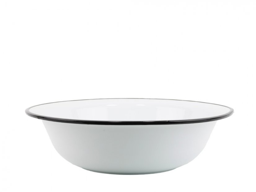 Smaltované umývadlo ø 45 cm – 12 l biele