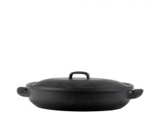 Smaltovaný oválný pekáč s poklicí - nízký 32x24x7 cm - 5 l - BSE | BELIS