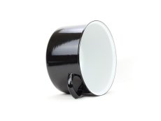 Smaltovaný hrnec ø 14 cm - 1.2 l - STANDARD černý | SFINX