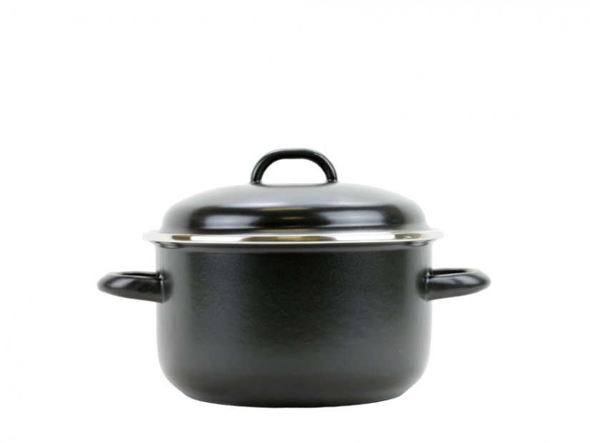 Smaltovaný hrniec s pokrievkou ø 16 cm – 1,5 l – LUX | BELIS