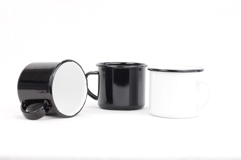 Smaltovaný hrnek ø 8 cm - 0.35 l bílý - ČESKÝ PLECHÁČEK | BELIS