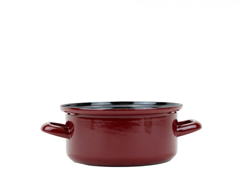 Smaltovaný kastról ø 16 cm – 1,4 l – STANDARD BORDO | BELIS