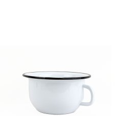 Smaltovaný nočník ø 23 cm bílý