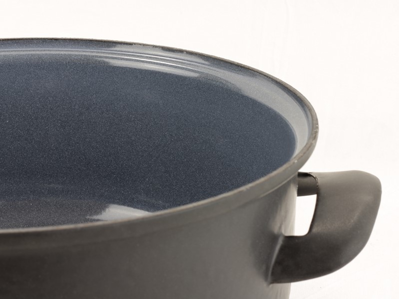 Smaltovaný hrnec s ETC uvnitř a s poklicí ø 24 cm - 5.5 l - BSE | BELIS