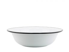 Smaltované umývadlo ø 45 cm – 12 l biele