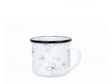 Smaltovaný hrnek ø 8 cm - 0.35 l bílý - PREMIUM bílý | BELIS