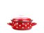 Smaltovaný rendlík s poklicí ø 24 cm - 4.5 l - PUNTÍK červený | BELIS