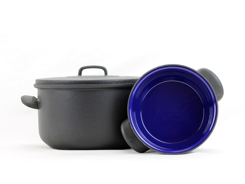 Smaltovaný hrnec s poklicí ø 18 cm - 2.2 l - BSE | BELIS - 2 jakost