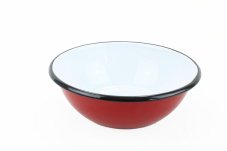 Smaltovaná miska ø 19 cm – 1,5 l červená