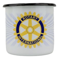 Smaltovaný hrnček ø 8 cm – 0,35 l biely ROTARY