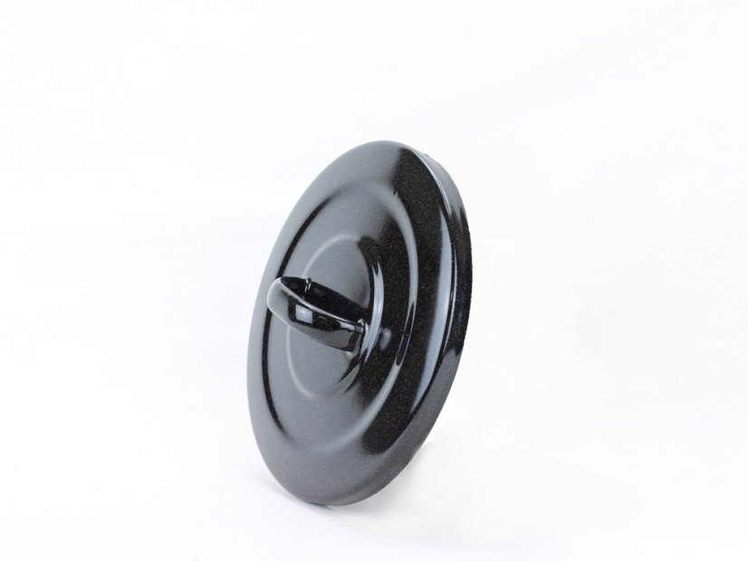 Smaltovaná poklice ø 28 cm - STANDARD černý | SFINX