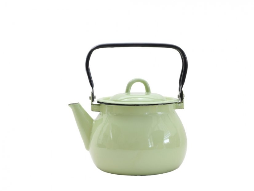 Smaltovaný čajník - 2.5 l limetkový