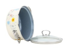 Smaltovaný rendlík se skleněnou poklicí ø 20 cm - 2.6 l - MEADOW | BELIS - 2 jakost