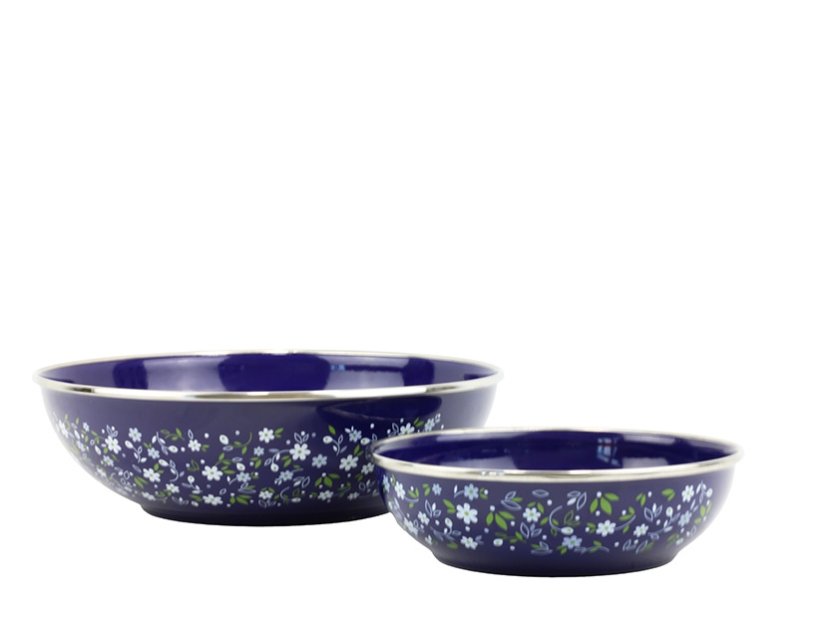 Smaltovaná miska ø 26 cm - 2.5 l velká ROMANCE modrá | BELIS