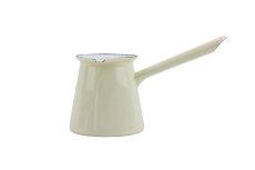 Smaltovaná džezva na kávu krémová ø 9 cm - 0.4 l