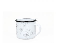 Smaltovaný hrnek ø 8 cm - 0.35 l bílý - PREMIUM bílý | BELIS
