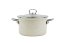 Smaltovaný hrnec se skleněnou poklicí ø 20 cm - 3,6 l - ECO-CERAMIC krémový | BELIS