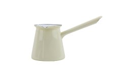 Smaltovaná džezva na kávu krémová ø 9 cm - 0.4 l