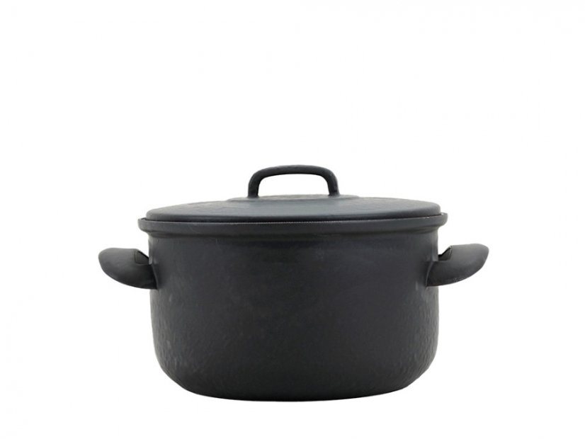 Smaltovaný hrnec s ETC uvnitř a s poklicí ø 24 cm - 5.5 l - BSE | BELIS