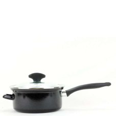 Smaltovaný kastról s držadlom a sklenenou pokrievkou ø 16 cm – 1,4 l – STANDARD PLUS | BELIS