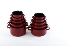 Smaltovaný rendlík ø 16 cm - 1.4 l - STANDARD BORDO | BELIS