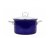 Smaltovaný hrniec so sklenenou pokrievkou ø 20 cm – 3,6 l – ECO-CERAMIC modrý | BELIS