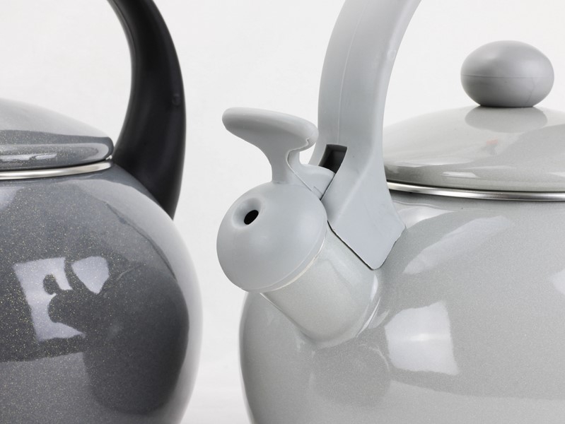 Smaltovaný čajník - 2.2 l šedý