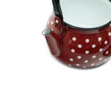 Smaltovaný čajník - 2.5 l červený