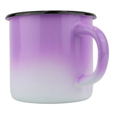 Smaltovaný hrnek ø 11 cm - 1 l ombré fialový