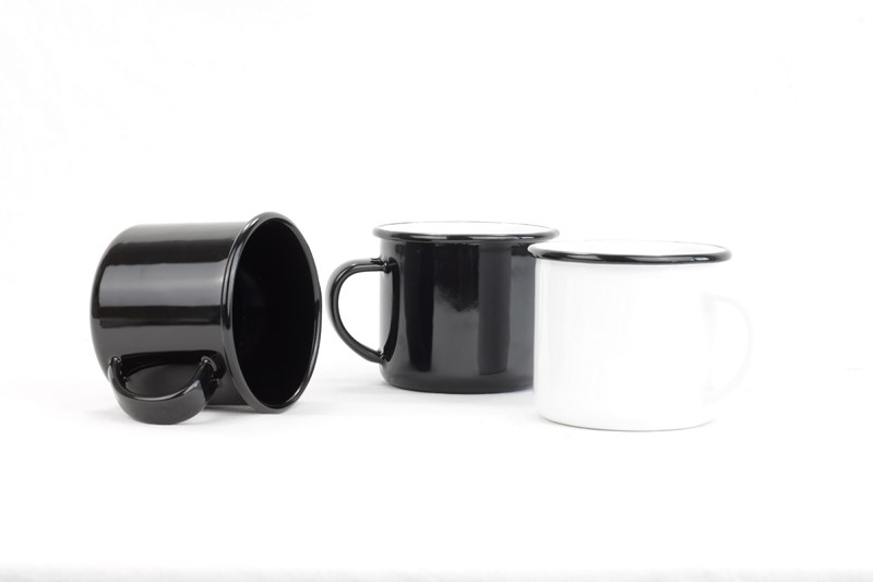 Smaltovaný hrnek ø 8 cm - 0.35 l bílý - ČESKÝ PLECHÁČEK | BELIS