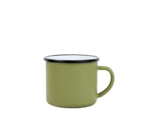 Smaltovaný hrnek ø 8 cm - 0.35 l khaki - ČESKÝ PLECHÁČEK | BELIS