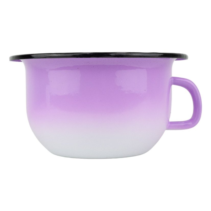 Smaltovaný nočník ø 23 cm ombré fialový