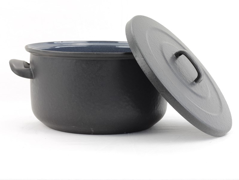 Smaltovaný hrnec s ETC uvnitř a s poklicí ø 24 cm - 5.5 l - BSE | BELIS