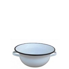 Smaltovaný krajáč / mísa ø 34 cm bílá