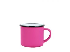 Smaltovaný hrnek ø 8 cm - 0.35 l fuchsiový - ČESKÝ PLECHÁČEK | BELIS