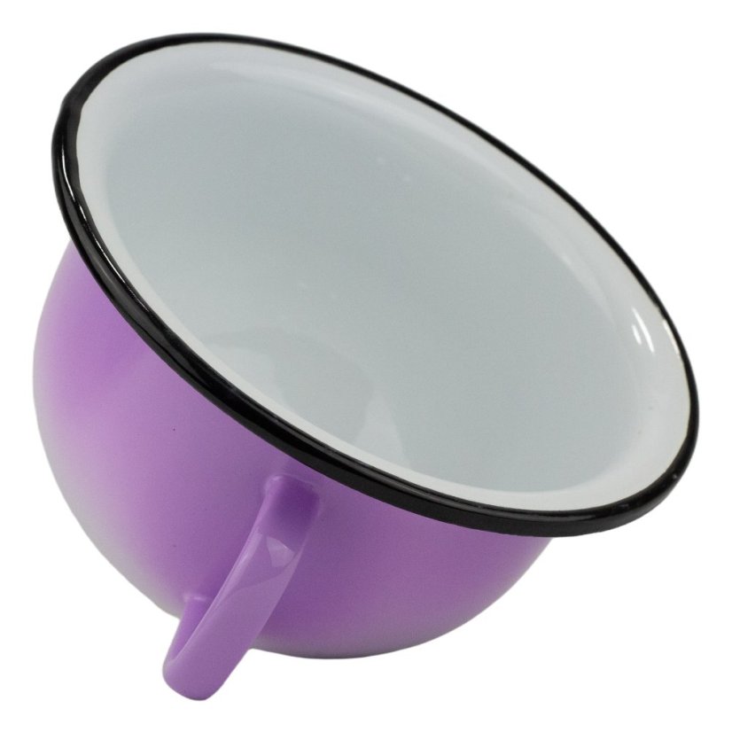 Smaltovaný nočník ø 23 cm ombré fialový