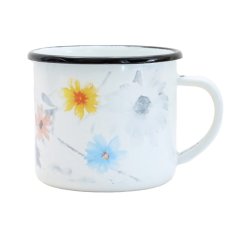 Smaltovaný hrnek ø 8 cm - 0.35 l bílý - MEADOW | BELIS - 2 jakost