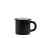 Smaltovaný hrnček ø 8 cm – 0,35 l čierno-biely