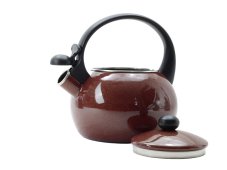 Smaltovaný čajník - 2.2 l bordo metal