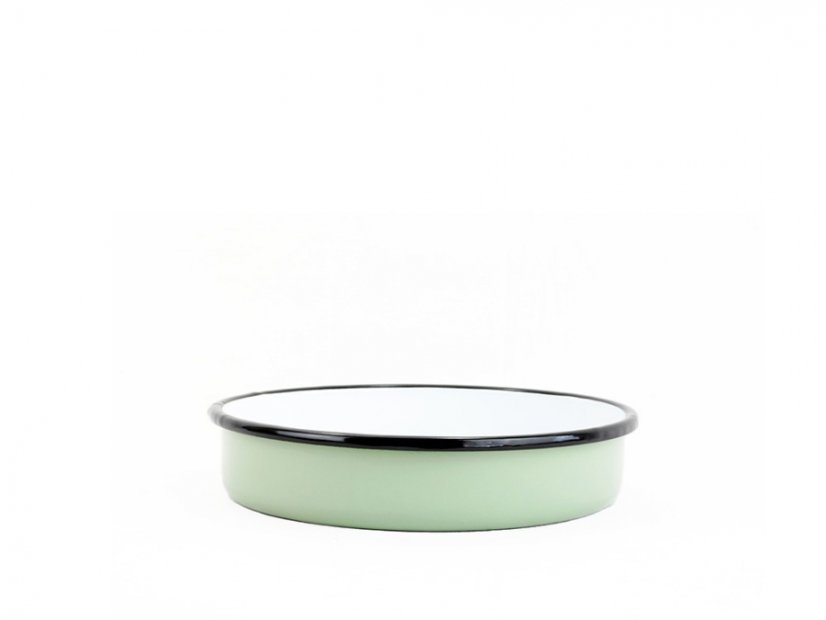 Smaltovaný plech na pečenie zelený ø 20 cm