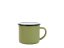 Smaltovaný hrnek ø 8 cm - 0.35 l khaki - ČESKÝ PLECHÁČEK | BELIS