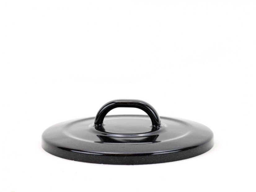Smaltovaná poklice ø 20 cm - STANDARD černý | SFINX
