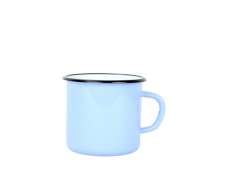 Smaltovaný hrnek ø 8 cm - 0.35 l světle modrý