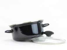 Smaltovaný rendlík se skleněnou poklicí ø 24 cm - 4.5 l - STANDARD PLUS | BELIS