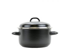 Smaltovaný hrnec s poklicí ø 18 cm - 2.2 l - GOLD | BELIS - 2 jakost